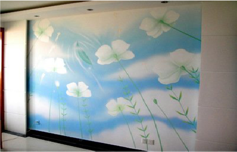 元江画墙绘怎么画好白云的蓬松感？