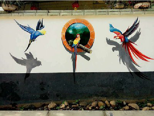 元江视觉错位-3D墙绘设计