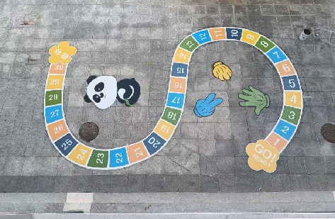 元江地面游戏彩绘